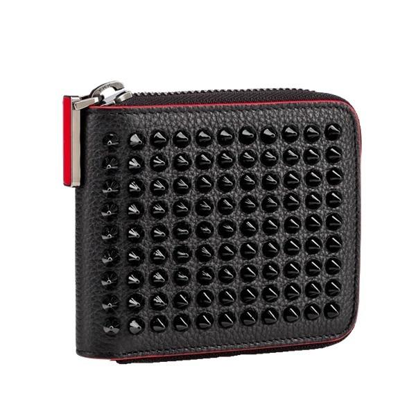 【Christian Louboutin】 財布コピー Panettone 二つ折り財布 Black